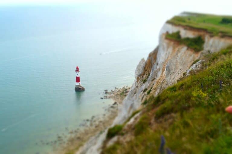 cliffs and light house