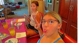 two girls taking a selfie