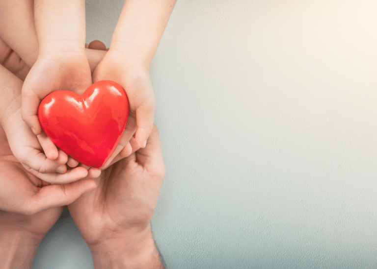 hands holding a heart